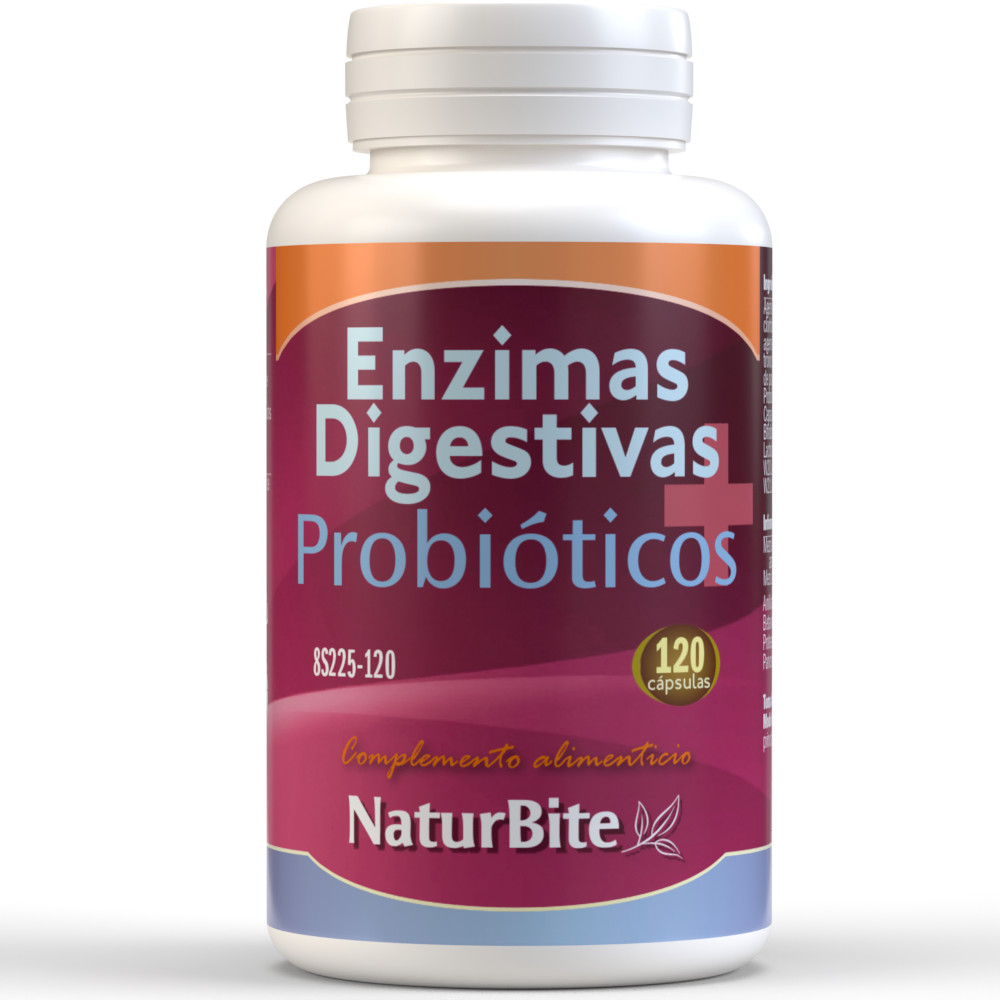 Comprar ENZIMAS DIGESTIVAS PROBIOTICOS 120 CAPS NATURBITE Online