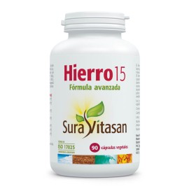 HIERRO 15 MG 90 CAP SURA...