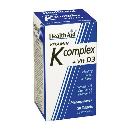 VITAMINA K COMPLEX.CON VIT D3  30 COMP HEALTH AID NUTRINAT