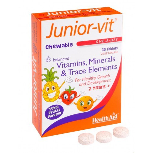JUNIOR VIT MASTICAB.30 COMP. HEALTH AID-NUTRINAT