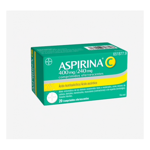 ASPIRINA C EFERVESCENTE 20 COMP BAYER