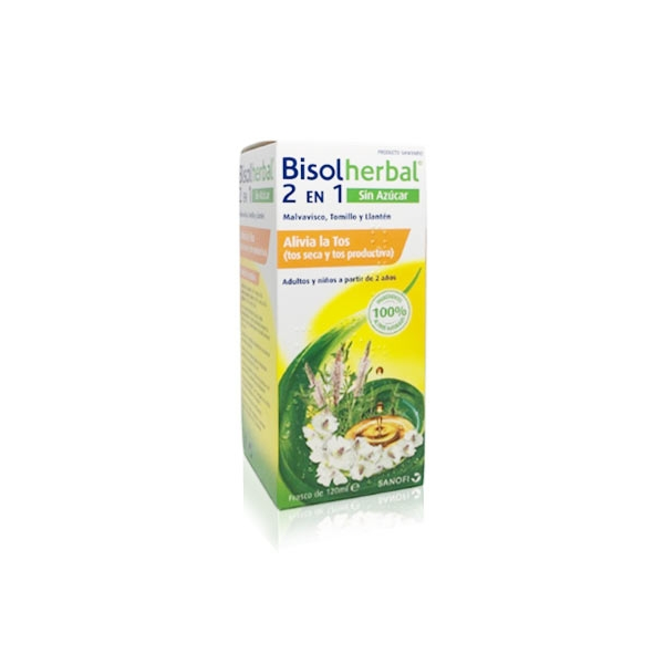 Comprar online BISOLHERBAL 2 EN 1 JARABE 120 ML SIN AZUCAR al mejor precio